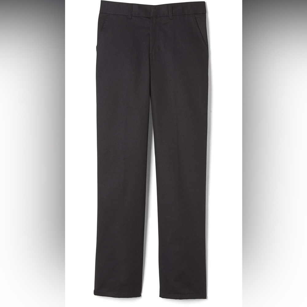 French Toast boys Adjustable Waist Relaxed Fit Pants, Dark Black - size 12 - Picture 6 of 9